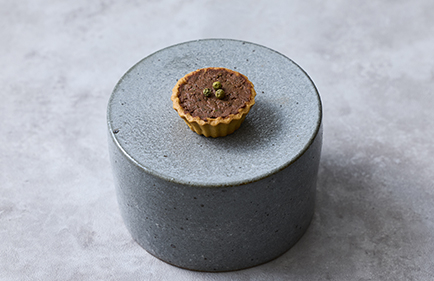 茄子とチョコレートのタルトレット